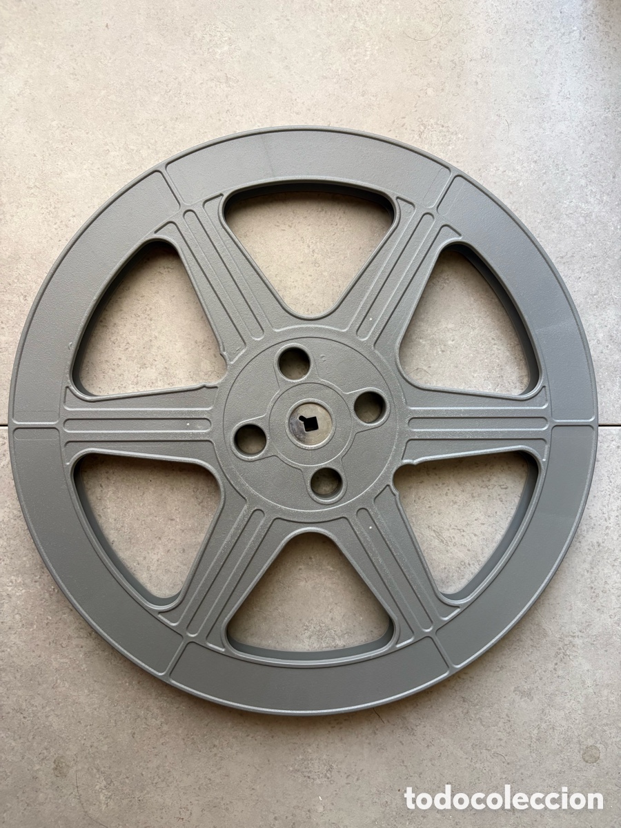 Cine: Bobina para pel&iacute;cula de cine de 16mm de pl&aacute;stico de 500 metros de capacidad 35 cm de di&aacute;metro