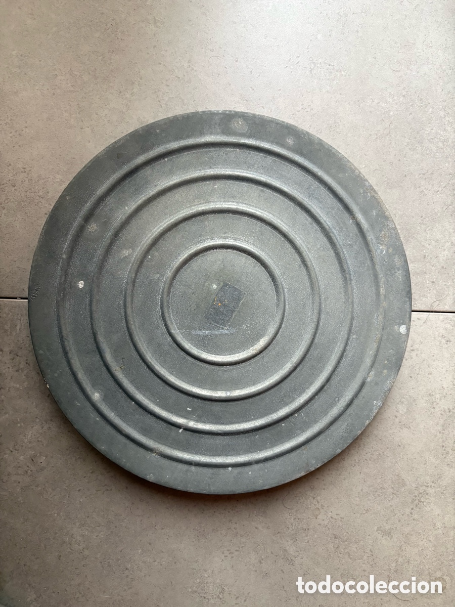 Cine: Caja lata envase para rollo de pel&iacute;cula de 16mm 9,5mm 8mm de metal 27 cm de di&aacute;metro
