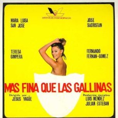 Cine: PELÍCULA LARGOMETRAJE DE CINE EN 35MM MÁS FINA QUE LAS GALLINAS (1977). Lote 337567833