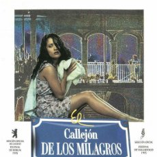 Cine: TRÁILER PELÍCULA DE CINE EN 35MM EL CALLEJÓN DE LOS MILAGROS