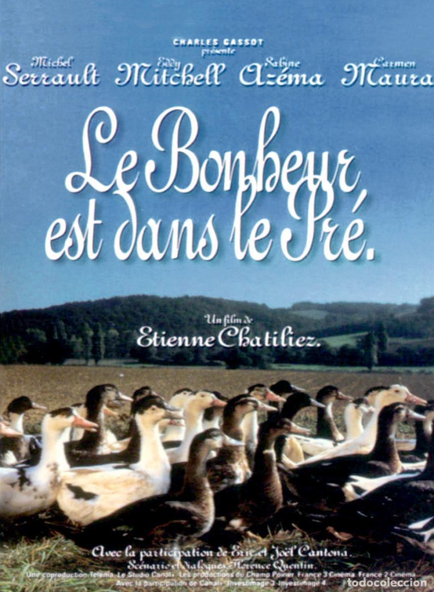 Cine: Tr&aacute;iler pel&iacute;cula cine 35mm La alegr&iacute;a est&aacute; en el campo ( Le bonheur est dans le pr&eacute;) Michel Serrault