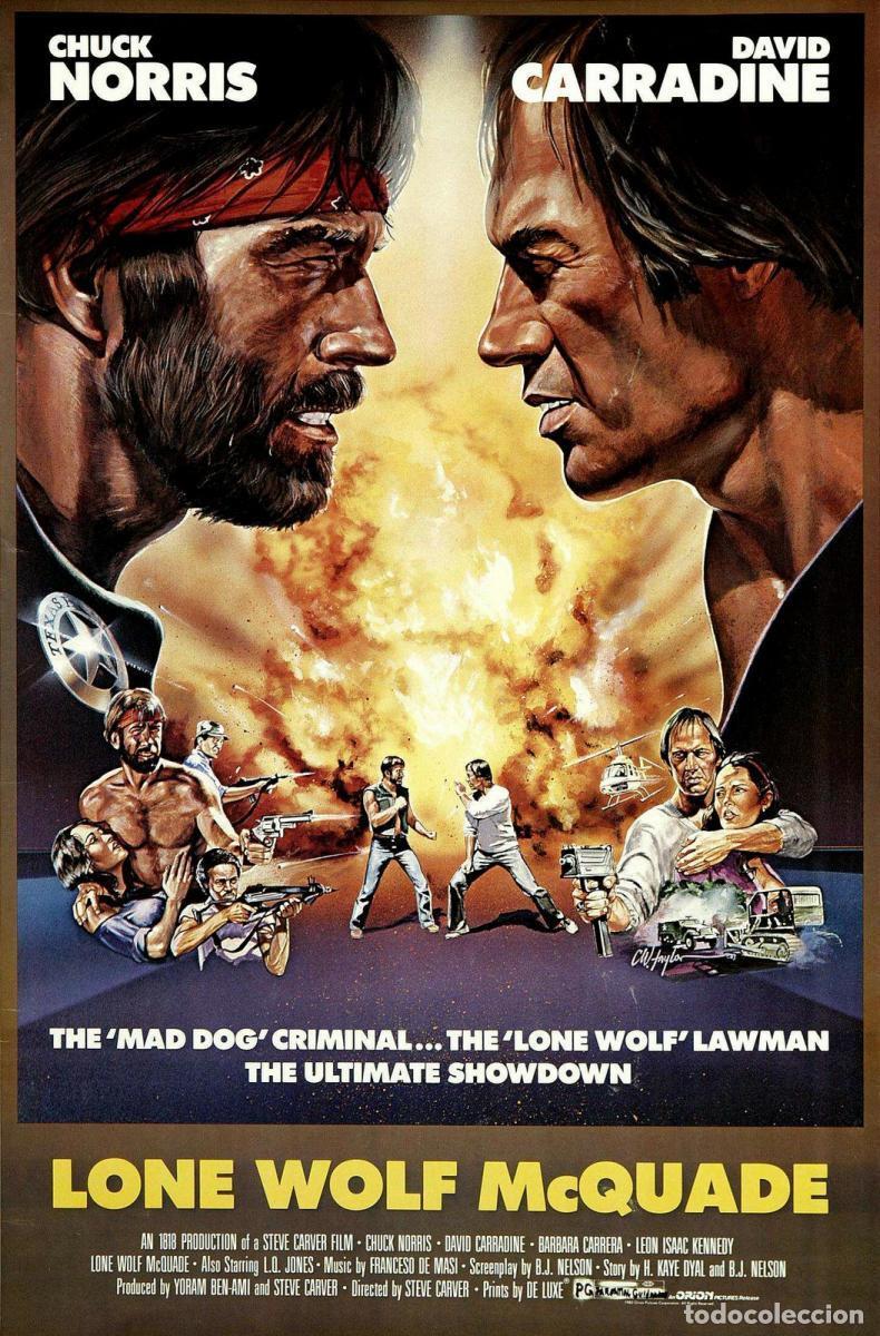 Cine: Tr&aacute;iler pel&iacute;cula cine 35mm McQuade, lobo solitario (Lone wolf McQuade) con Chuck Norris, L. Q. Jones