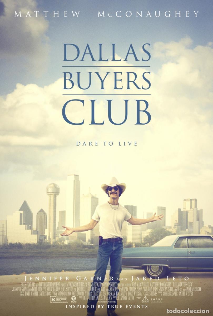Cine: Tr&aacute;iler pel&iacute;cula cine 35mm Dallas buyers club con Matthew McConaughey, Jared Leto, Jennifer Garner