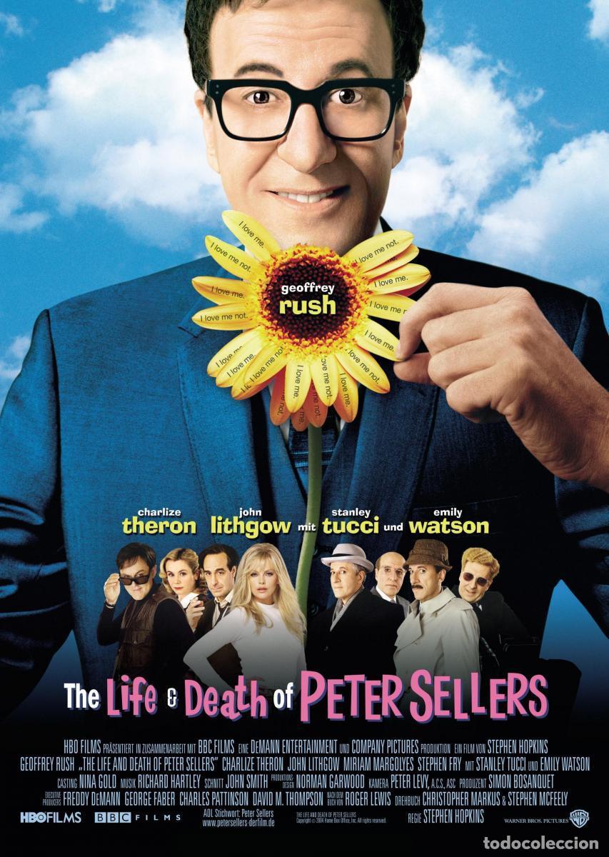 Cine: Tr&aacute;iler pel&iacute;cula cine 35mm Ll&aacute;mame Peter (The life and death of Peter Sellers) con Geoffrey Rush