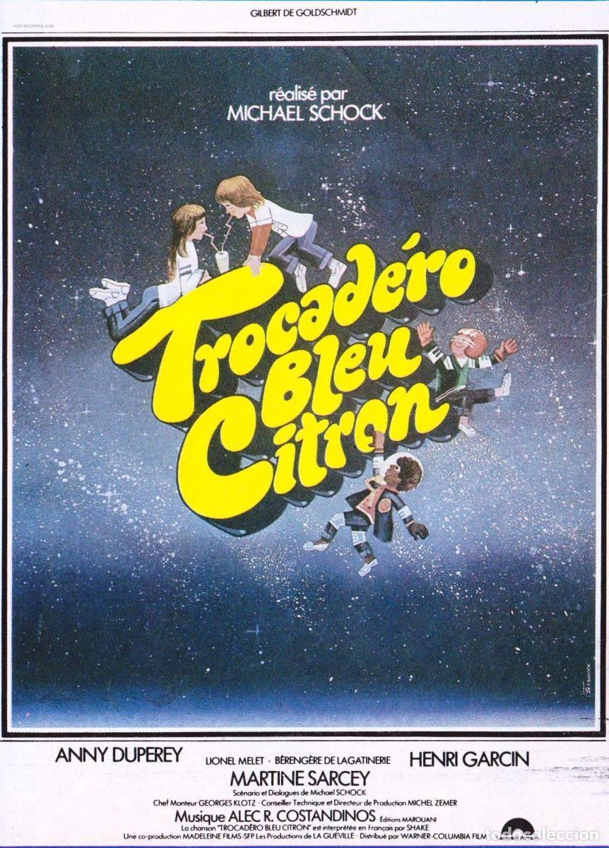 Cine: Pel&iacute;cula largometraje cine 35mm Monopat&iacute;n azul-lim&oacute;n (Trocad&eacute;ro bleu citron) con Anny Duperey