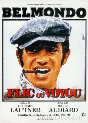 Cine: Pel&iacute;cula largometraje cine 35mm Yo impongo mi ley a sangre y fuego (Flic ou voyou) con Georges G&eacute;ret