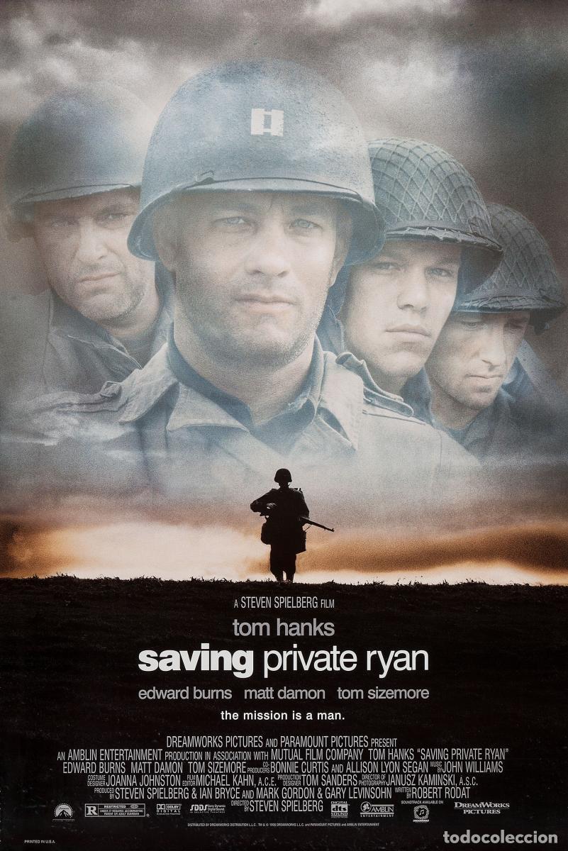 Cine: Tr&aacute;iler pel&iacute;cula cine 35mm Salvar al soldado Ryan (Saving private Ryan) con Tom Hanks, Matt Damon
