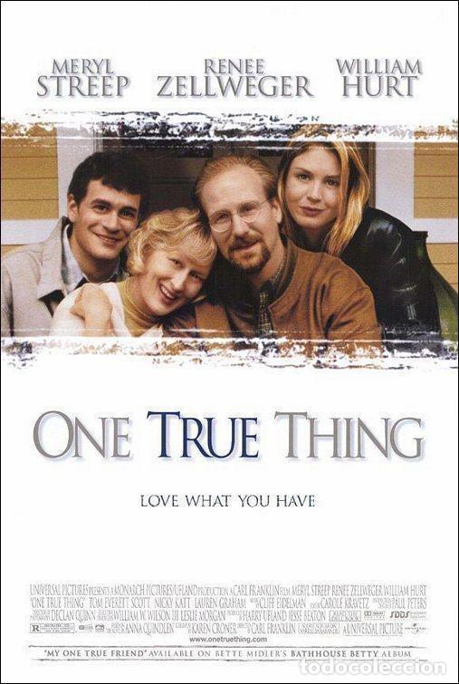 Cine: Tr&aacute;iler pel&iacute;cula cine 35mm Cosas que importan (One true thing) con Ren&eacute;e Zellweger, Meryl Streep