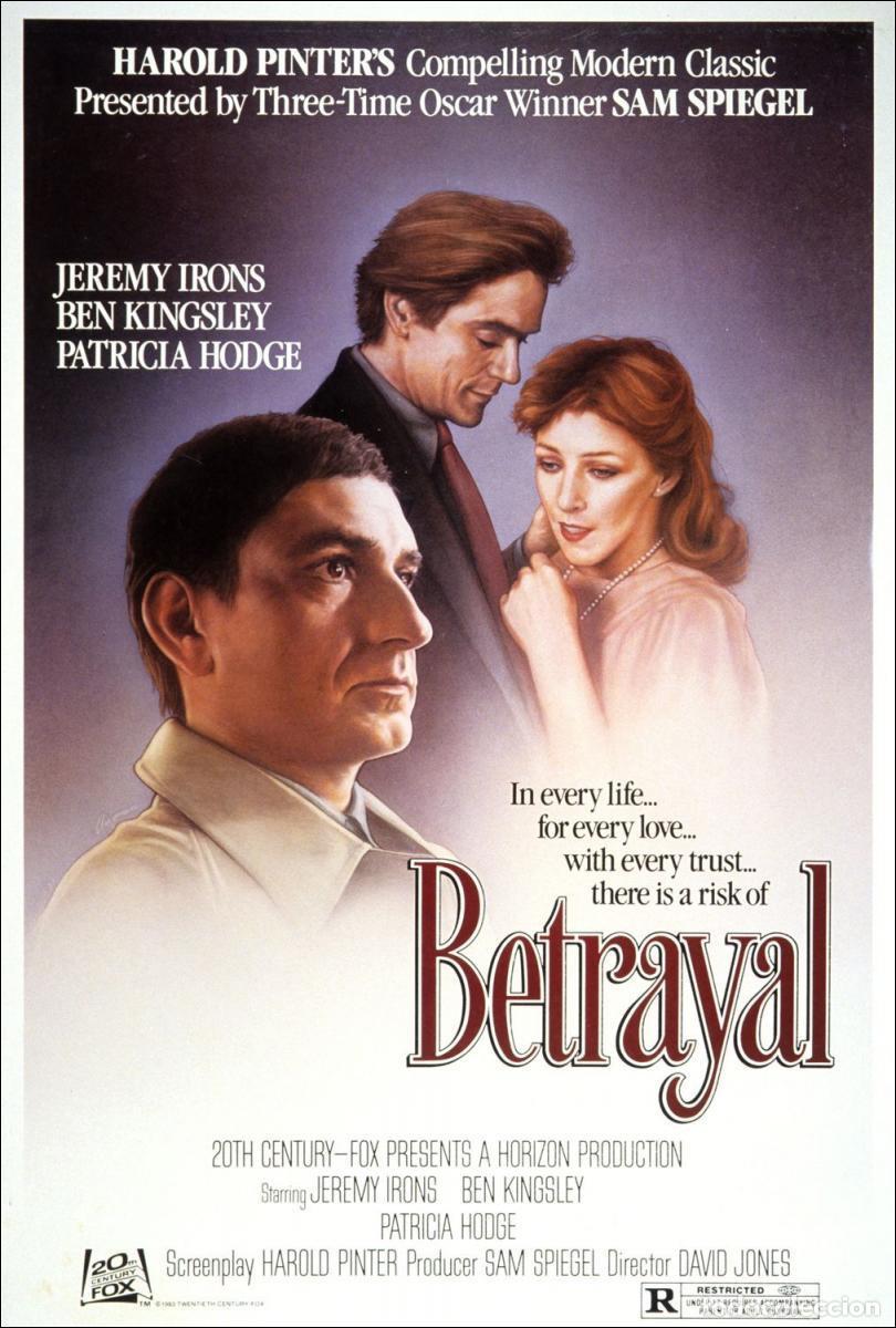 Cine: Tr&aacute;iler pel&iacute;cula cine 35mm El riesgo de la traici&oacute;n (Betrayal) con Jeremy Irons, Ben Kingsley