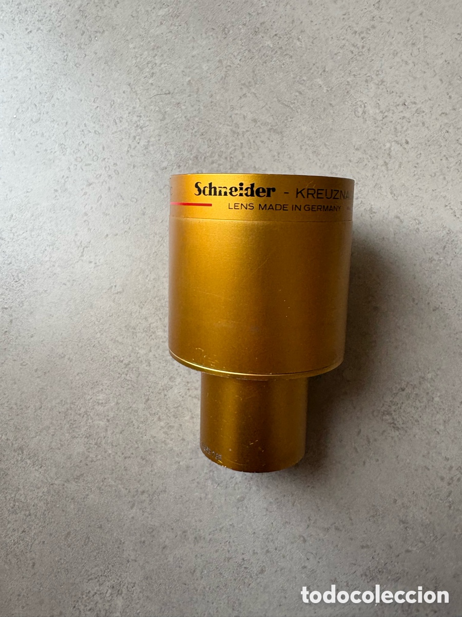 Cine: Lente objetivo Schneider Super Cinelux serie oro foco 50mm para proyector de pel&iacute;cula de cine 35mm