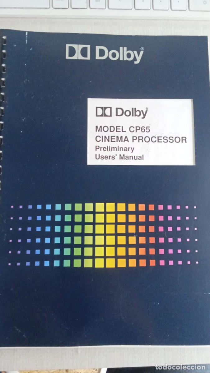 Cine: Raro Manual Preliminar Original Dolby CP65 (1991) - Ingeniero Kelonik / Westrex