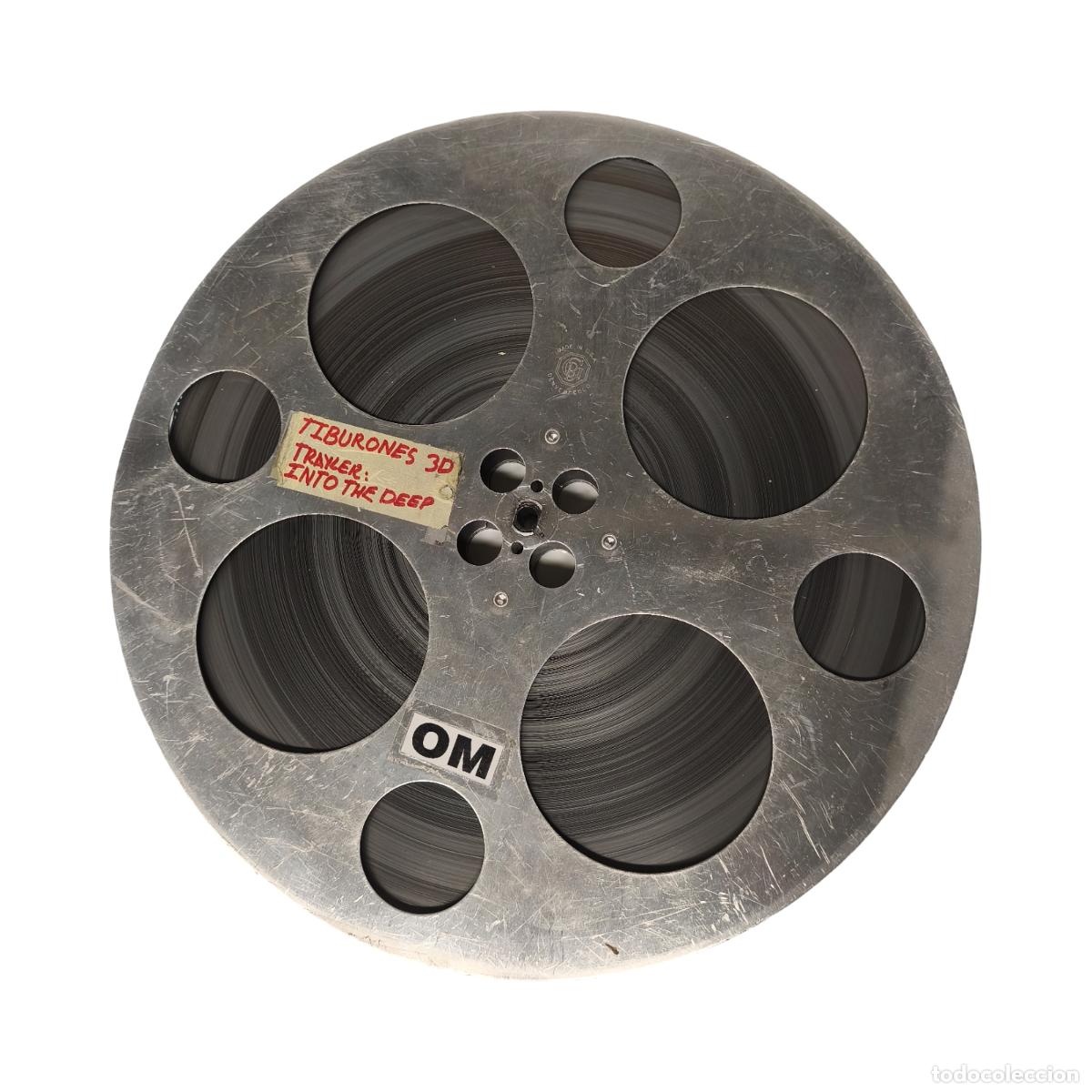 Cin&eacute;ma: Rollo cine IMAX. Tiburones 3D + Trailer Into the Deep. Rollo de 53 cm. Audio. 35 mm.