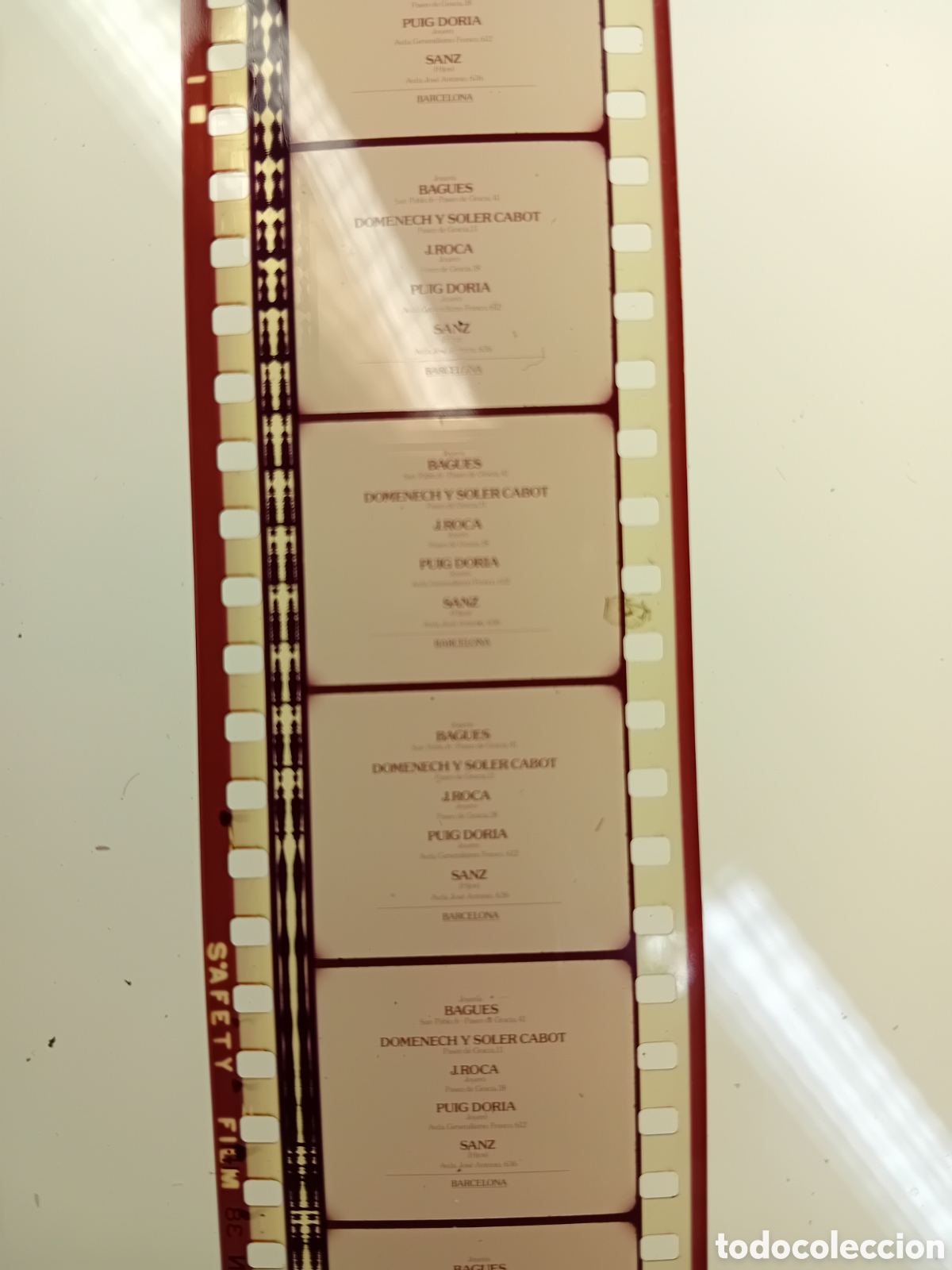 Cine: COLA 35MM DE JOYER&Iacute;A BAGUES - J. ROCA - PUIG DORIA - SANZ PARA ANUNCIO DIAMANTES DE BEERS. A&Ntilde;OS 70