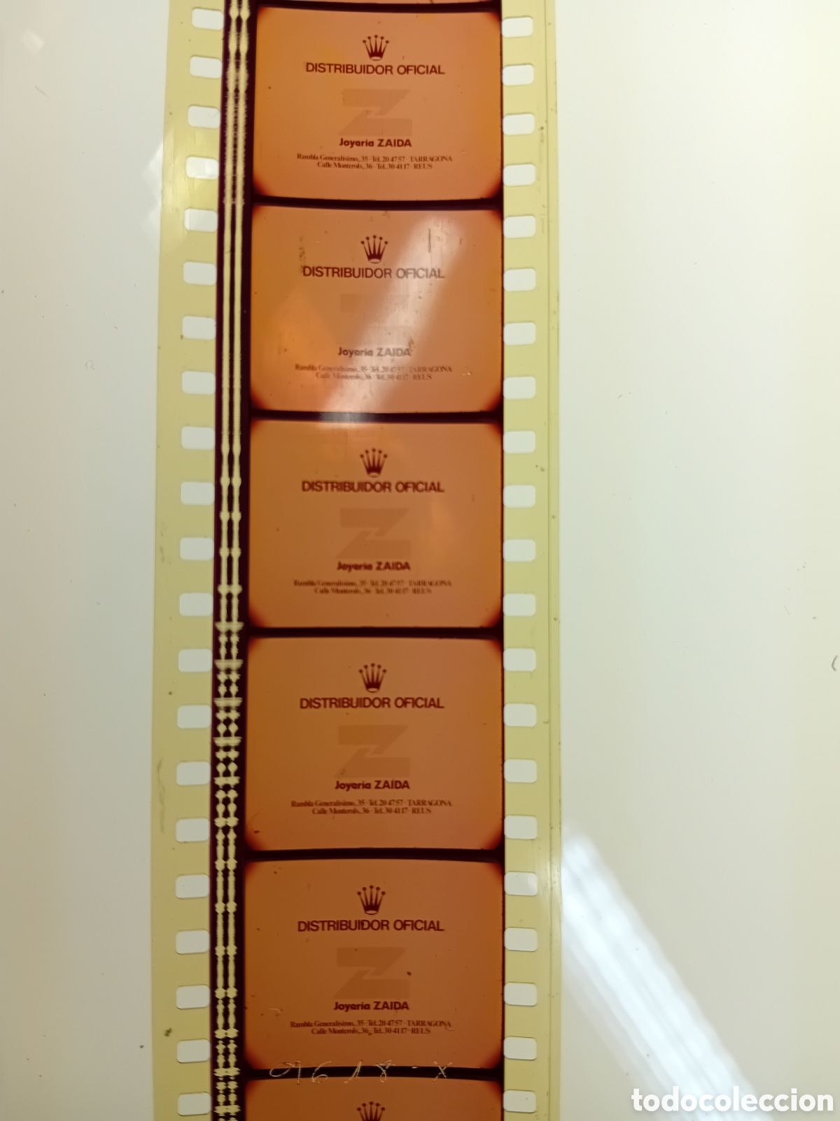 Kino: ROLLO 35MM CON COLA DE JOYERIA ZAIDA (TARRAGONA Y REUS) PARA ANUNCIO DE ROLEX. A&Ntilde;OS 70