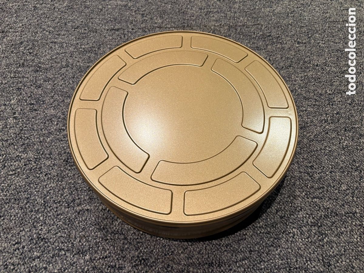 Cine: Caja lata envase nueva para rollo de pel&iacute;cula de cine de 70mm de metal fabricada por Kodak