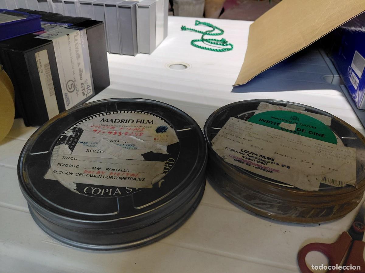 Cine: Lote 2 Latas de Cine 35mm Cortometraje y Tr&aacute;iler Oficial Lolita Films Madrid Film Dolby Digi