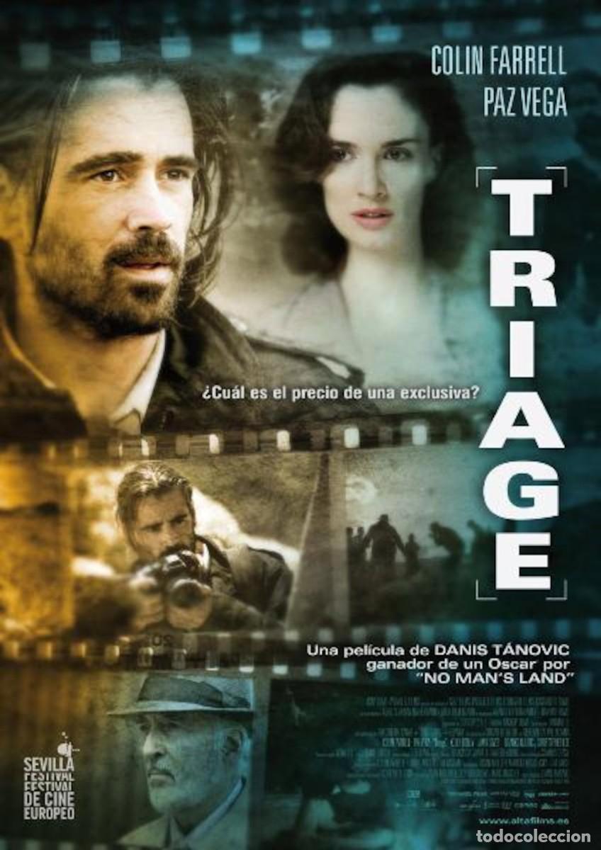 Cine: 35mm ++ TRIAGE (2009) ++ 6 ROLLOS &ndash; CINEMASCOPE. Collin Farrel, Paz Vega, Christopher Lee