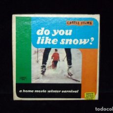 Cine: DO YOU LIKE SNOW?. CASTLE FILMS 8 MM., BLANCO Y NEGRO. MUDA. Lote 71750319