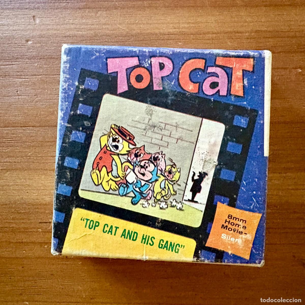 Cine: PELICULA CON CAJA HOME MOVIE 8 MM SILENT , TOP CAT, BIEN CONSERVADA USA 63 GATO FELIX HANNA BARBERA