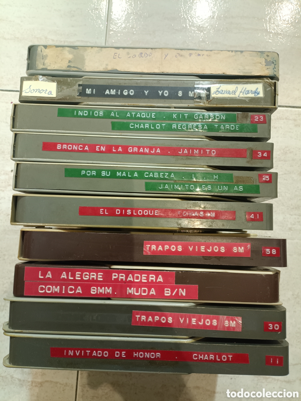 Cine: Lote de 10 Pel&iacute;culas de 8mm.