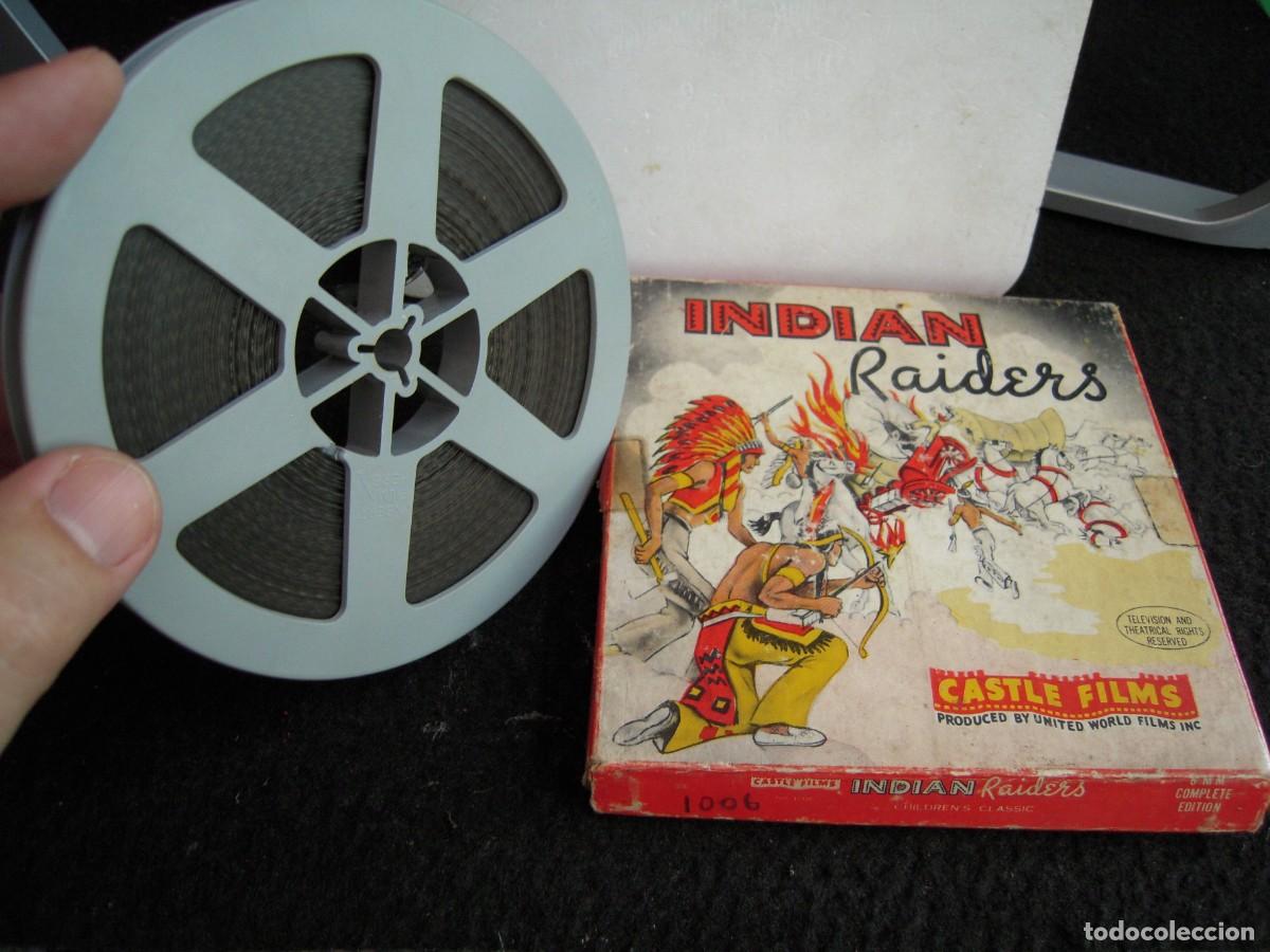 Cine: THE INDIANS RAIDERS Pelicula de Cine 8mm 60 metros A&ntilde;os 70