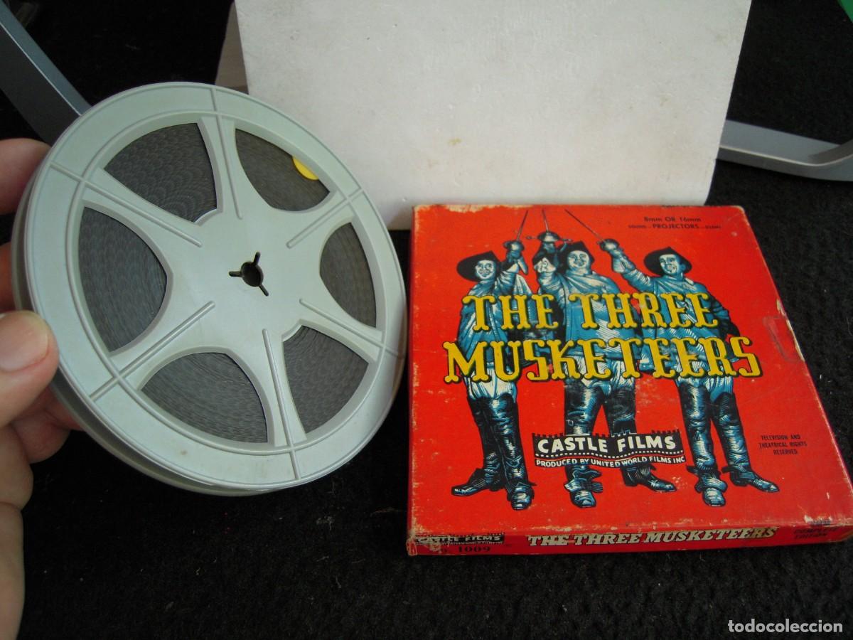Cine: LOS TRES MOSQUETEROS Pelicula de Cine 8mm 60 metros A&ntilde;os 70