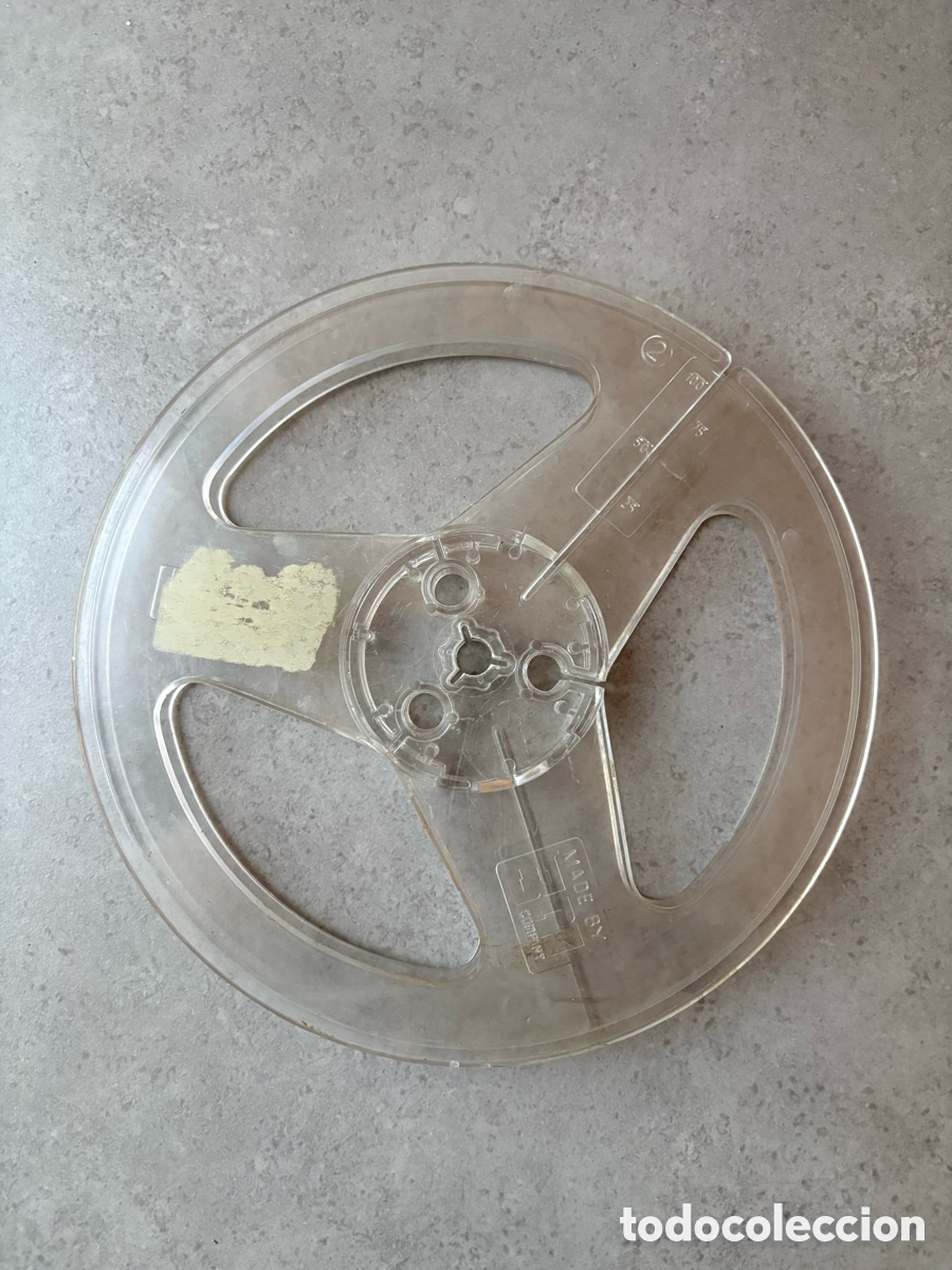 Cine: Bobina pel&iacute;cula cine de 8mm de pl&aacute;stico de 120 metros de capacidad 17,9 cm de di&aacute;metro 3M