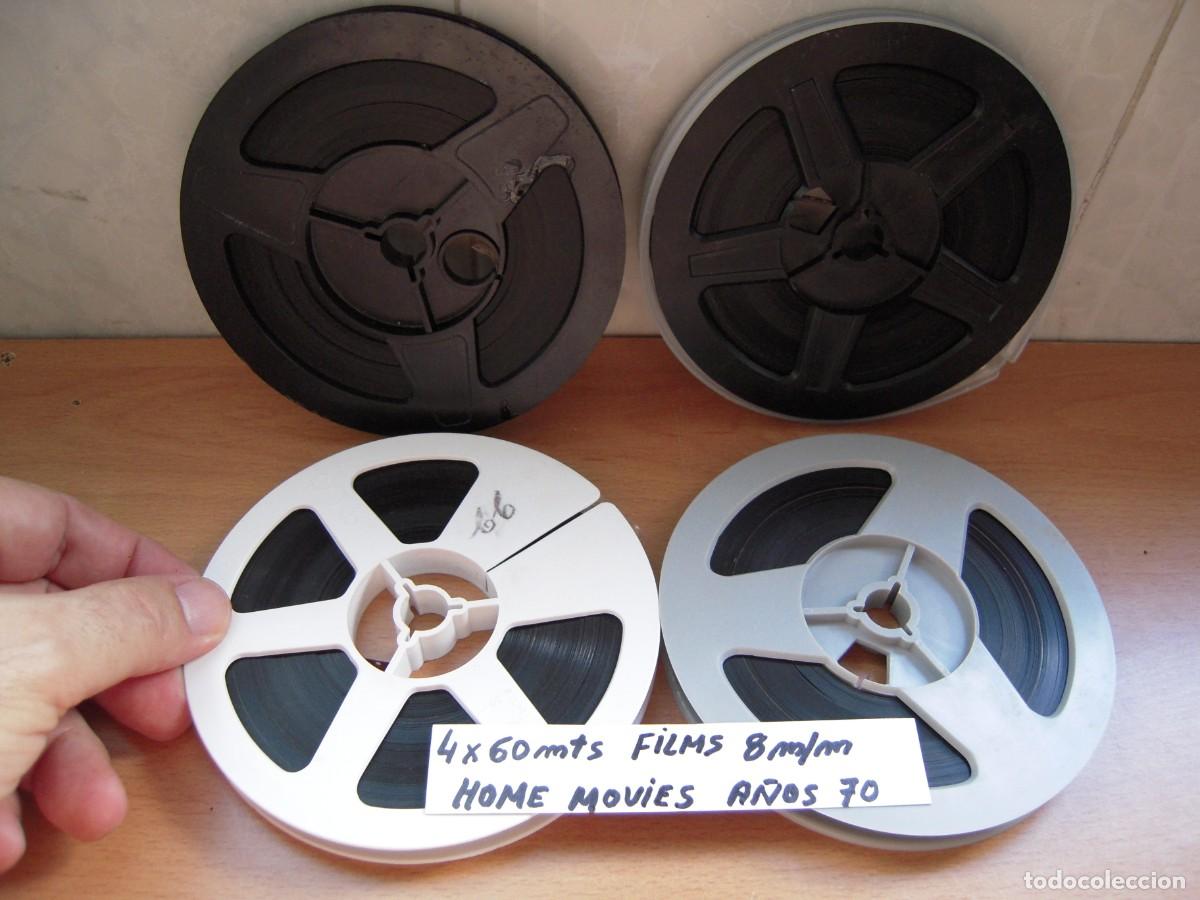 Cine: Lote 4 peliculas de 60 metros Cine 8mm Color Home Movies de los a&ntilde;os 70