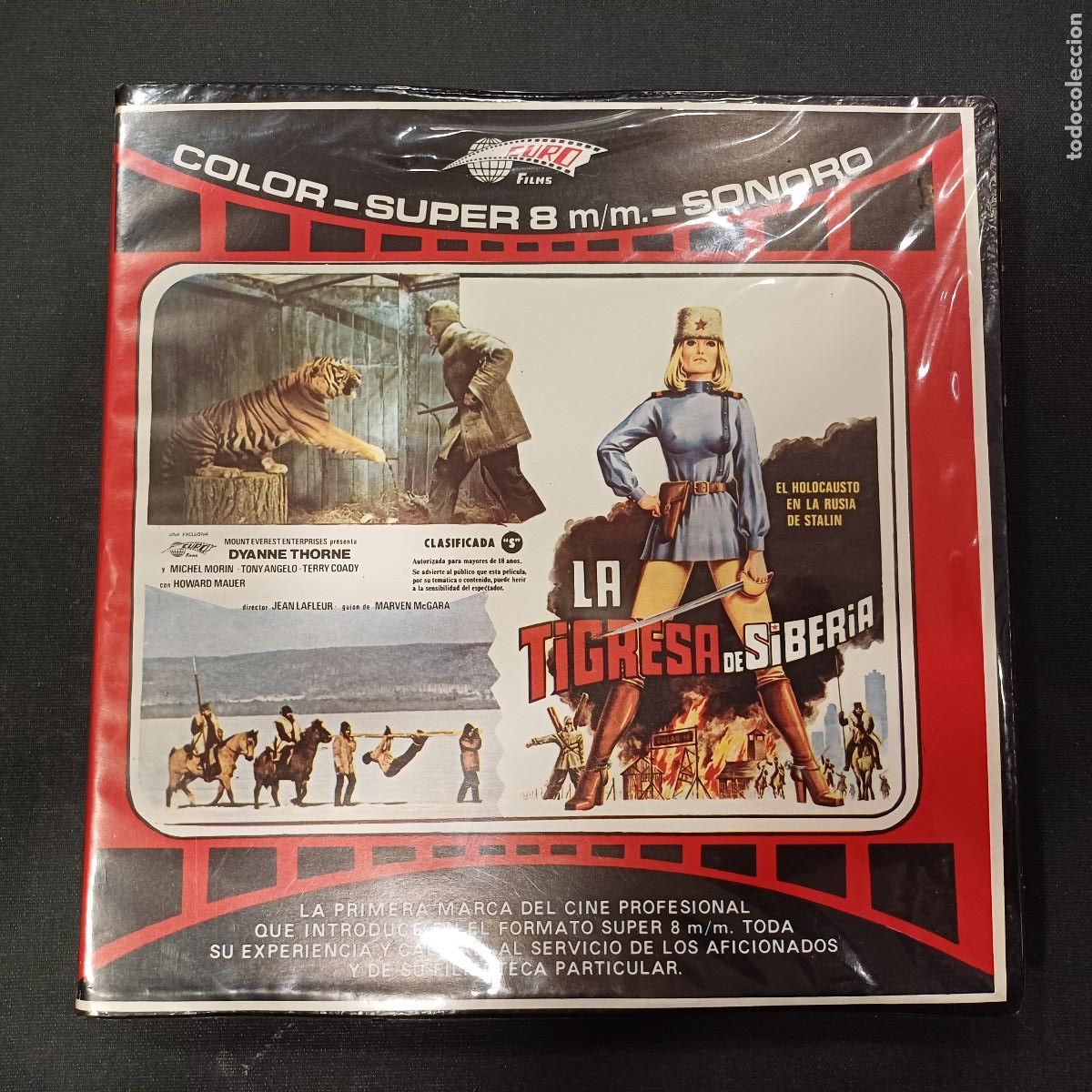 Cine: LA TIGRESA DE SIBERIA/DYANNE THORNE/COLOR SUPER 8.