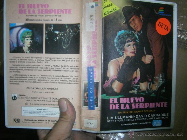 Cine: EL HUEVO DE LASERPIENTE -BETA - Foto 1