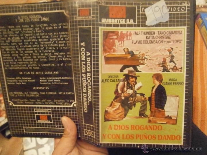 Cine: A DIOS ROGANDO .. Y CON PU&Ntilde;OS DANDO -betamax - Foto 1