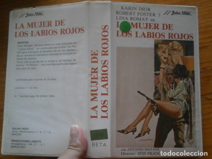 Cine: LA MUJER DE LOS LABIOS ROJOS-BETA - Foto 1