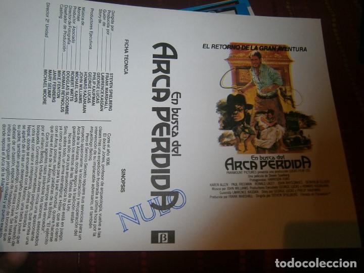 Cine: &iexcl;&iexcl;SOLO CARATULA&iexcl;&iexcl;EN BUSCA DEL ARCA PERDIDA - Foto 1