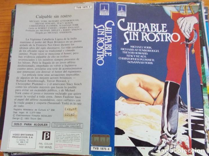 Cine: CULPABLE SIN ROSTRO, (&rdquo;SOLO CARATULA&rdquo;) - Foto 1