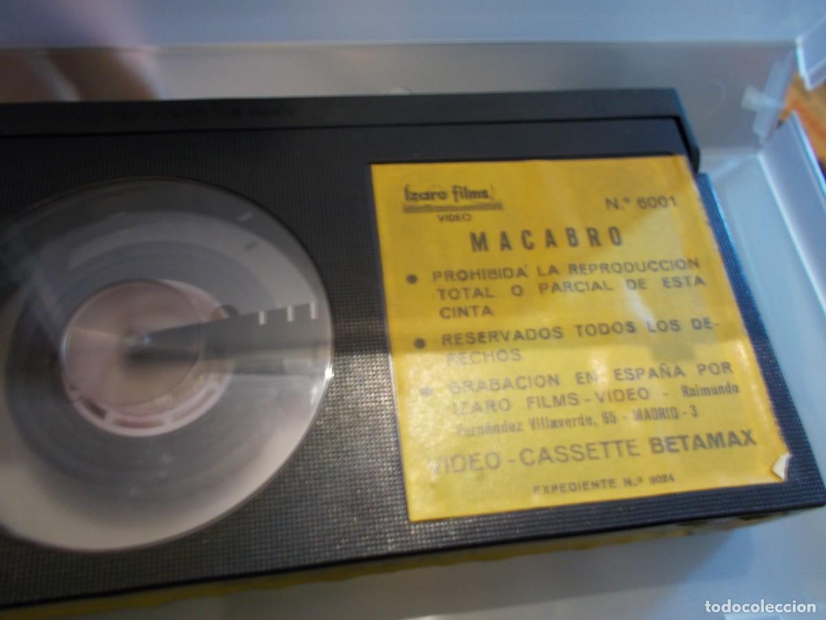 Cine: MACABRO VHS ,,, SIN CARATULA,,,,, BETA ORIGINAL - Foto 1