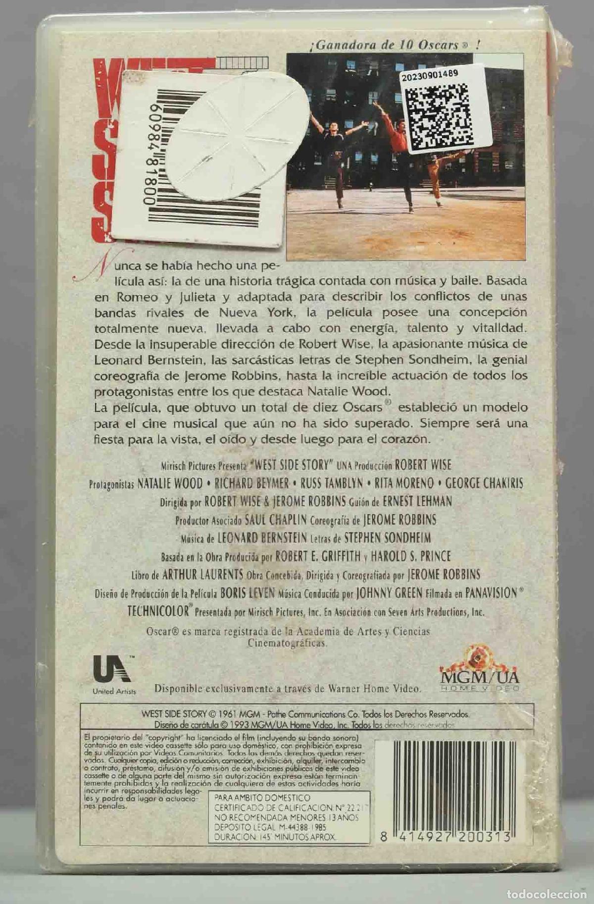 Cine: VHS. WEST SIDE STORY - Foto 2