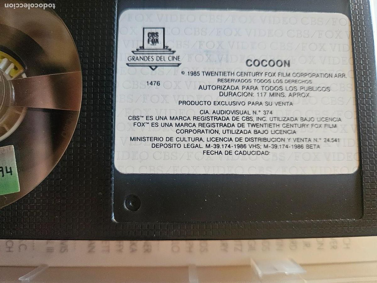 Cine: COCOON - Ron Howard ( 1985 ) BETA - Foto 7