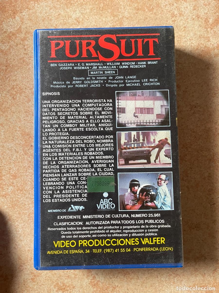 Cine: PEL&Iacute;CULA PURSUIT VHS - Foto 4