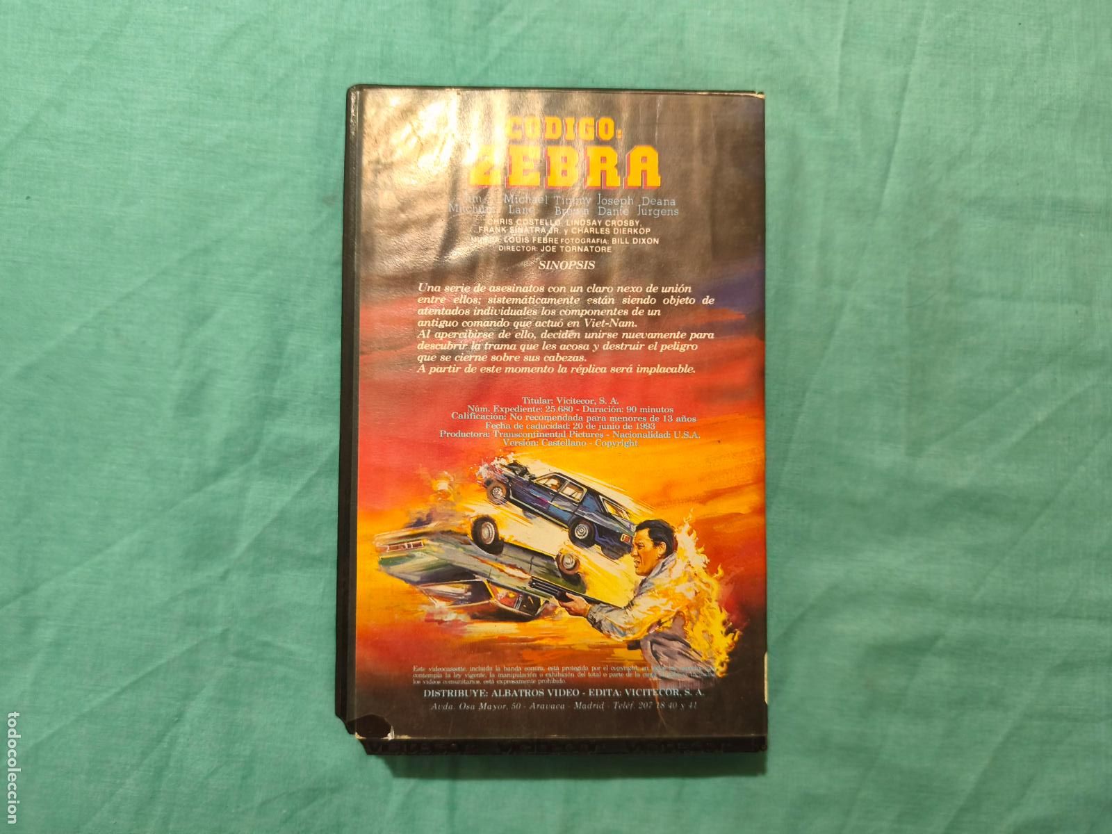 Cine: PELICULA BETA CODIGO ZEBRA A&Ntilde;O 1987 - Foto 5