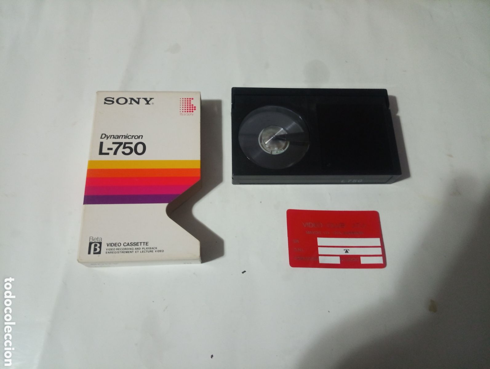 Cine: Beta Sony dynamicron L-750 para regrabar