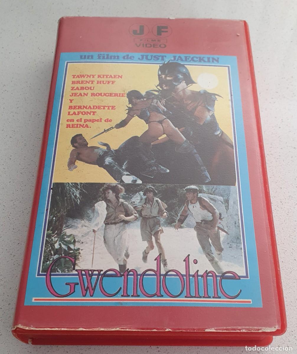 Cine: Pel&iacute;cula Beta Gwendoline. Tawny Kitaen. Editada por Jos&eacute; Frade en 1985. Videoclub alquiler.