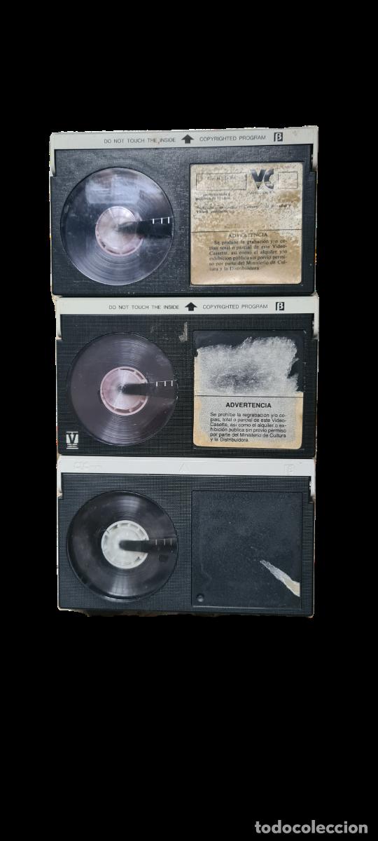 Cine: LOTE 3 cintas betamax videoclub beta betamax SORPRESA titulo desconocido