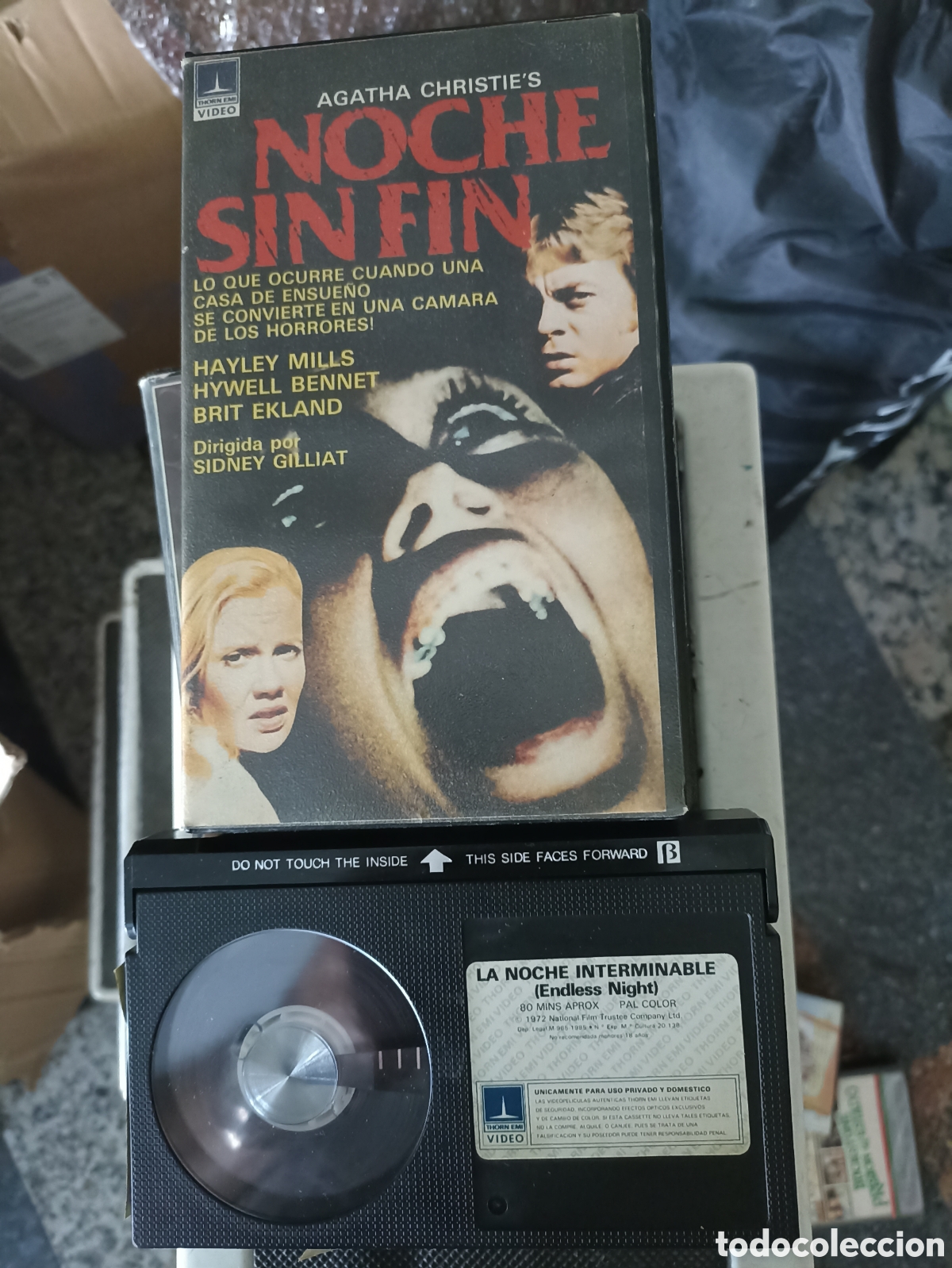 Cine: Beta-NOCHE SIN FIN. THORN EMI. AGATHA CHRISTIE