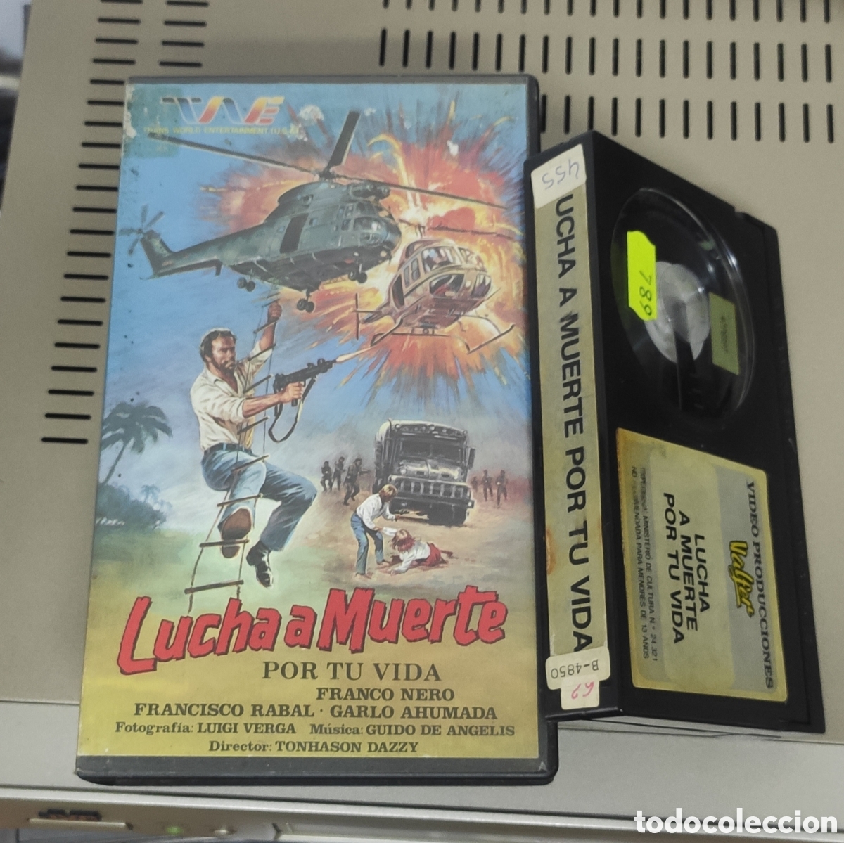 Cinema: LUCHA A MUERTE POR TU VIDA BETA Franco Nero Acci&oacute;n Exploitation Rareza Videoclub