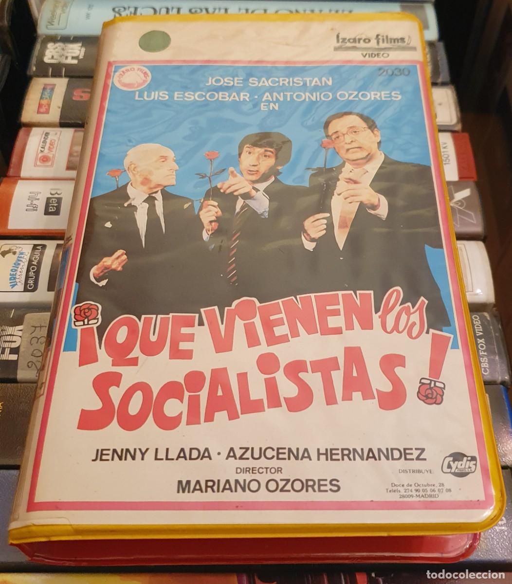 Cine: Pel&iacute;cula Que Vienen Los Socialistas. Jos&eacute; Sacrist&aacute;n, Antonio Ozores, Luis Escobar. Beta. &Iacute;zaro.
