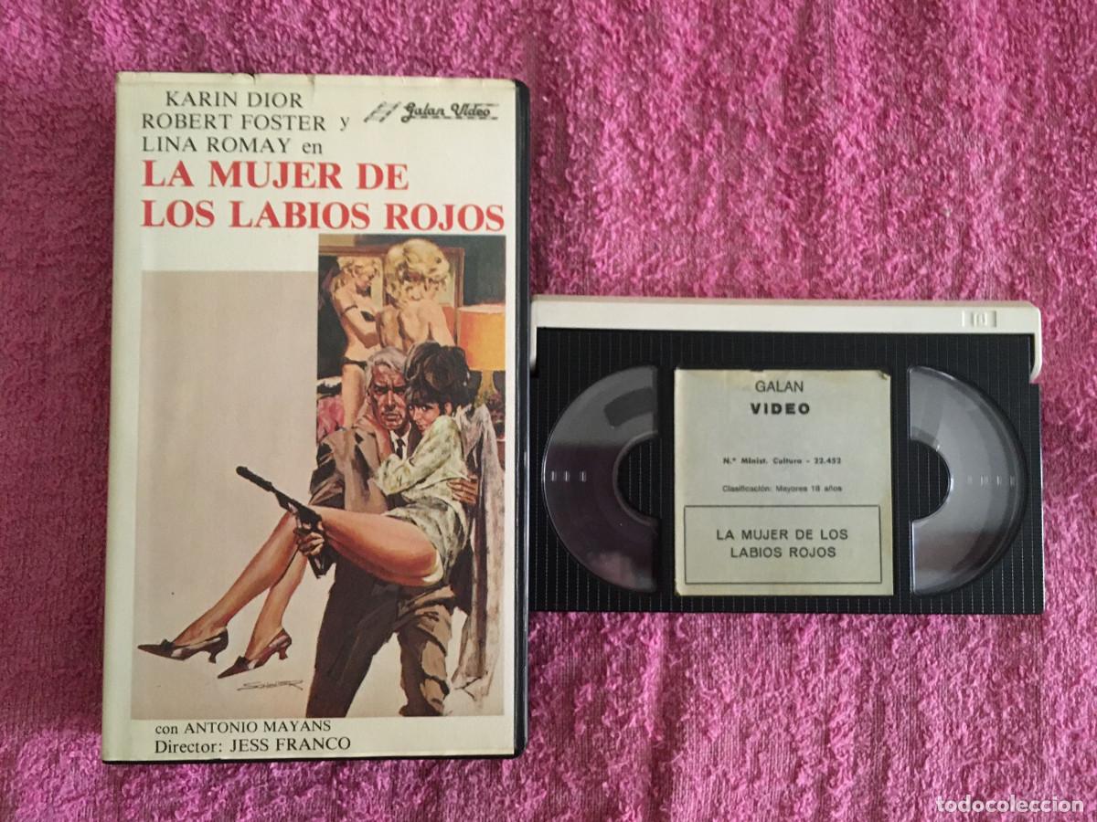 Cine: LA MUJER DE LOS LABIOS ROJOS (1986) BETA 1&ordf; EDICI&Oacute;N GALAN JESS FRANCO KARIN DIOR MAYANS ROMAY