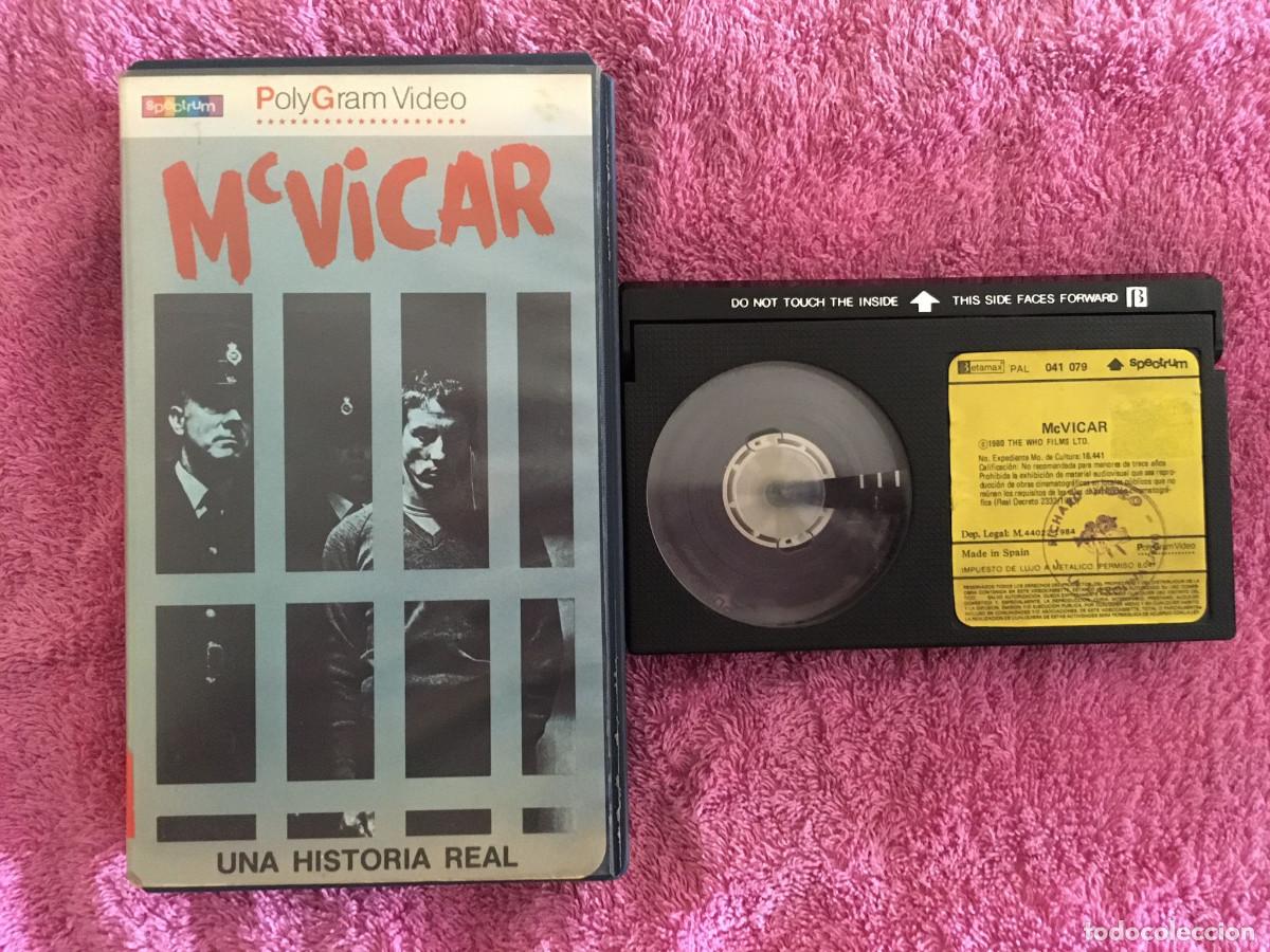 Cine: McVICAR (1980) BETA 1&ordf; EDICI&Oacute;N POLYGRAM ROGER DALTREY STEVEN BERKOFF SONIDO HI-FI