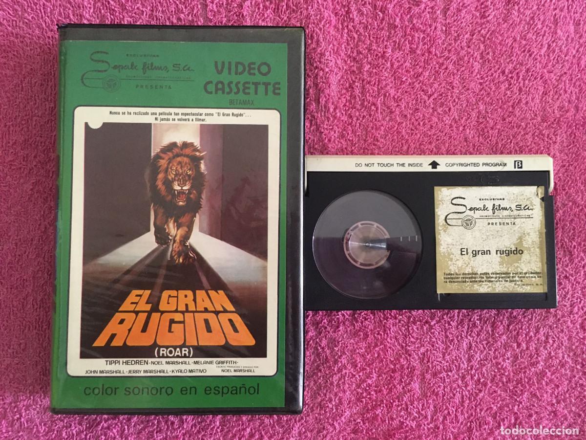 Cine: EL GRAN RUGIDO (1981) BETA TERROR CULT TIPPI HEDREN MELANIE GRIFFITH 1&ordf; EDICI&Oacute;N PIRATA JOYA