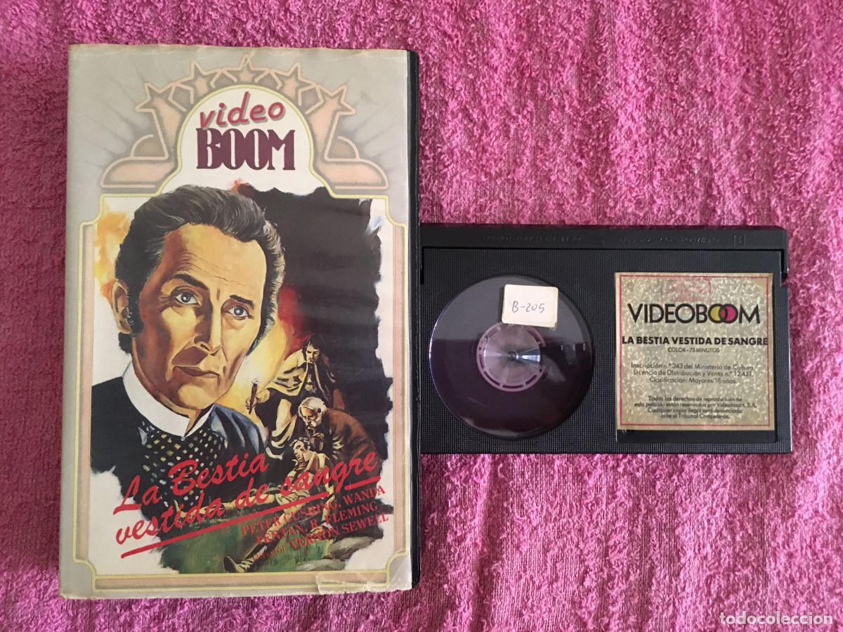 Cine: LA BESTIA VESTIDA DE SANGRE aka EL DESEO Y LA BESTIA (1968) BETA VIDEOBOOM CUSHING 1er DOBLAJE 1983