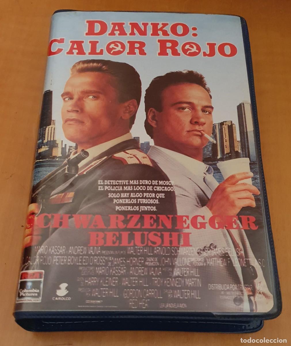 Cine: Pel&iacute;cula Beta Danko Calor Rojo. Schwarzenegger, Belushi, Walter Hill. Rca Columbia 1989 Videoclub
